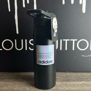 Brand new,Adidas original 600 ml 20 oz Straw Top Metal Water Bottle
